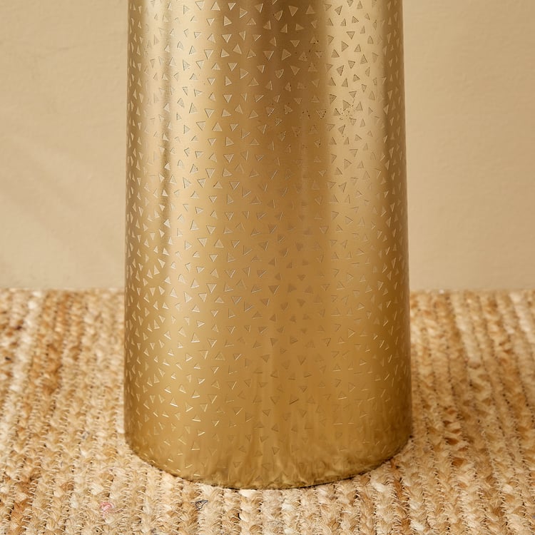 Colossal Athan Metal Etched Vase - Large